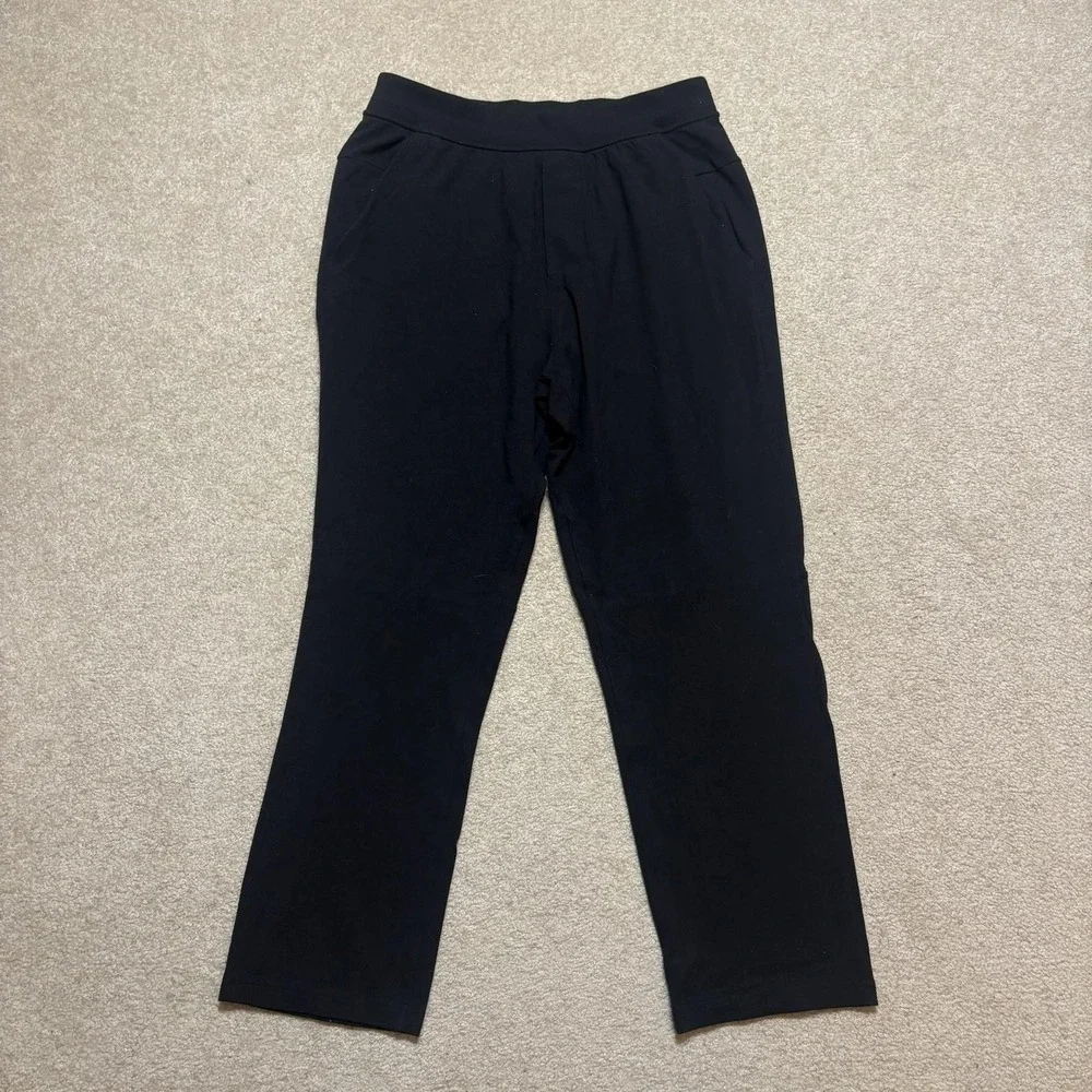 Lululemon Track Pants Mens Medium Black Elastic Waist‎ Drawstring Lounge Gym